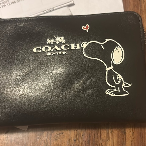 Coach Black Snoopy Clutch - Picture 11 of 12